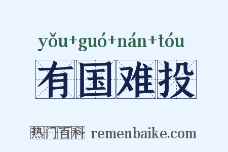 有国难投是什么意思的图片